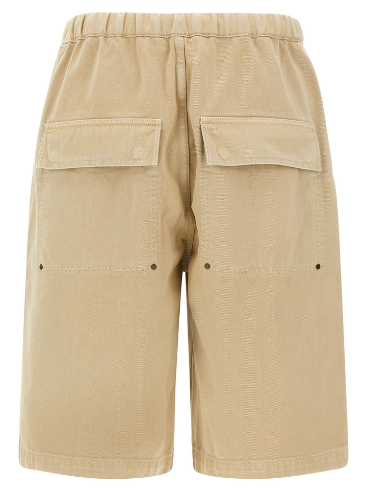 Entire Studios Beige Cotton Bermuda Shorts