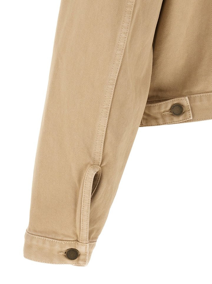 Men’s Entire Studios Beige Cotton Denim Jacket