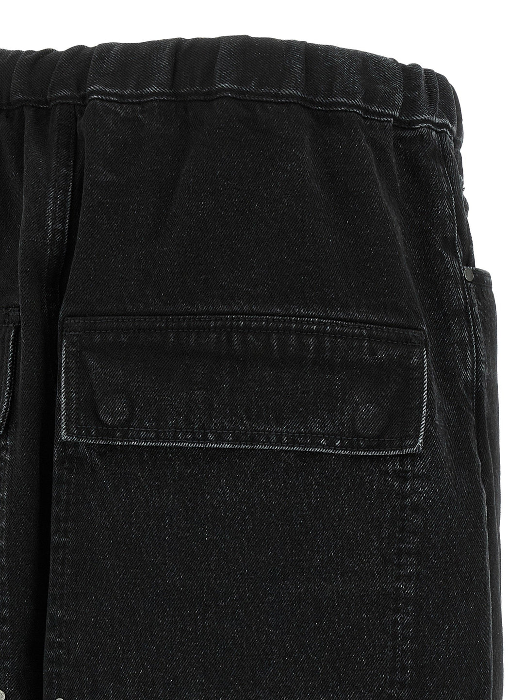 Entire Studios Black Cotton Bermuda Shorts