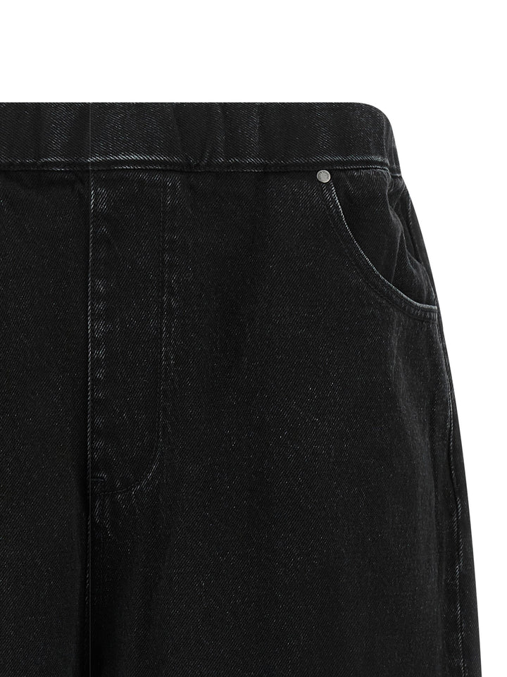 Entire Studios Black Cotton Bermuda Shorts