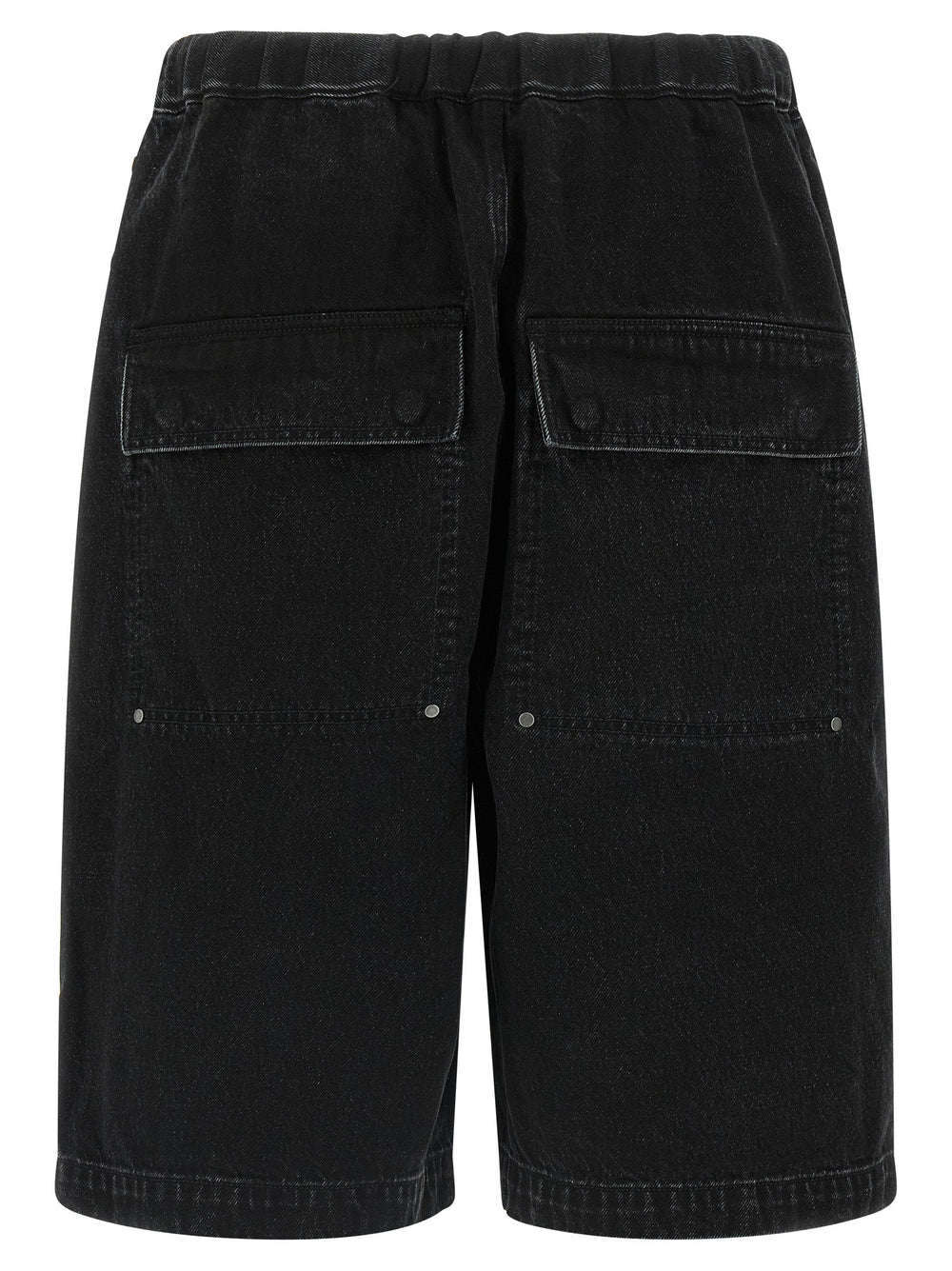 Men’s Entire Studios Black Cotton Bermuda Shorts