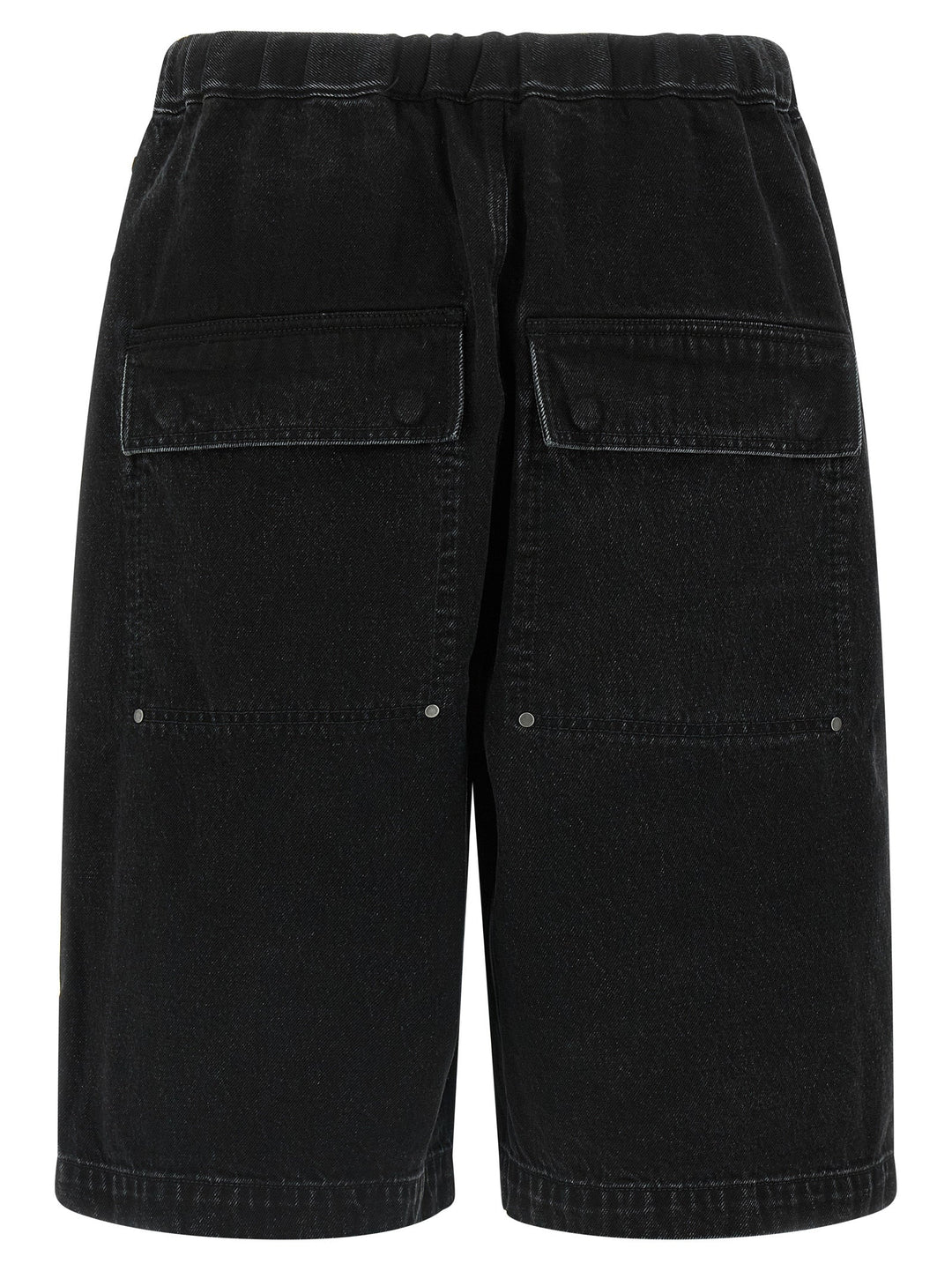 Entire Studios Black Cotton Bermuda Shorts