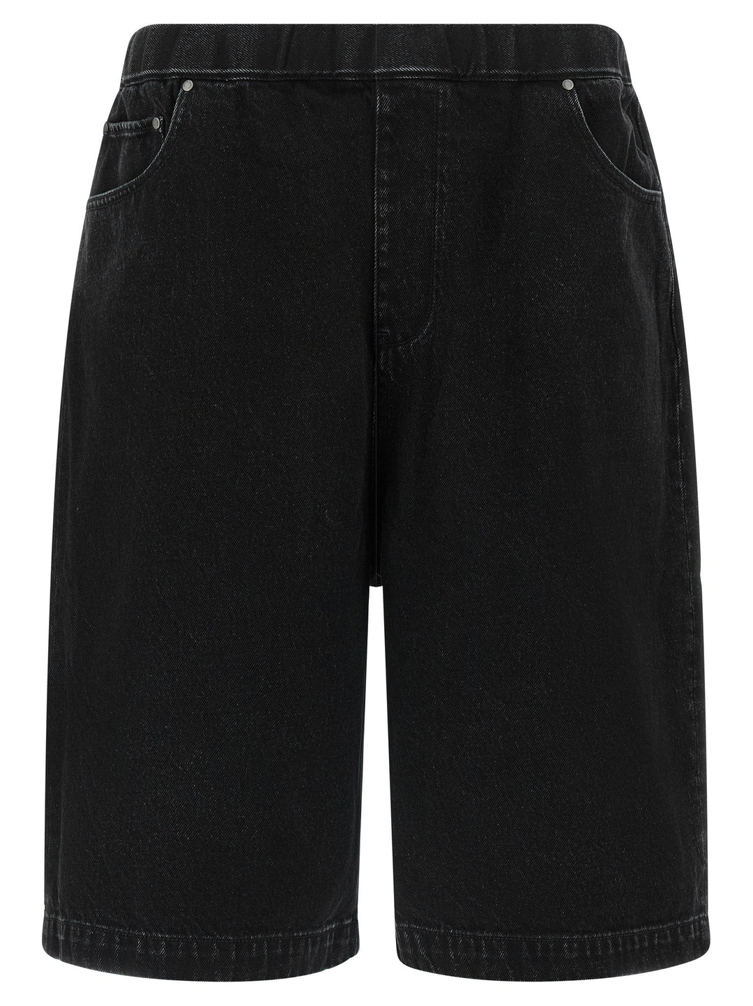 Entire Studios Black Cotton Bermuda Shorts