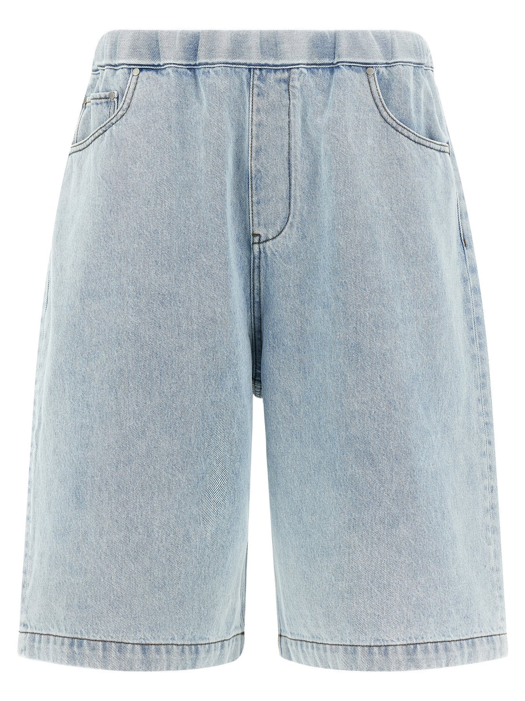 Entire Studios Blue Cotton Bermuda Shorts