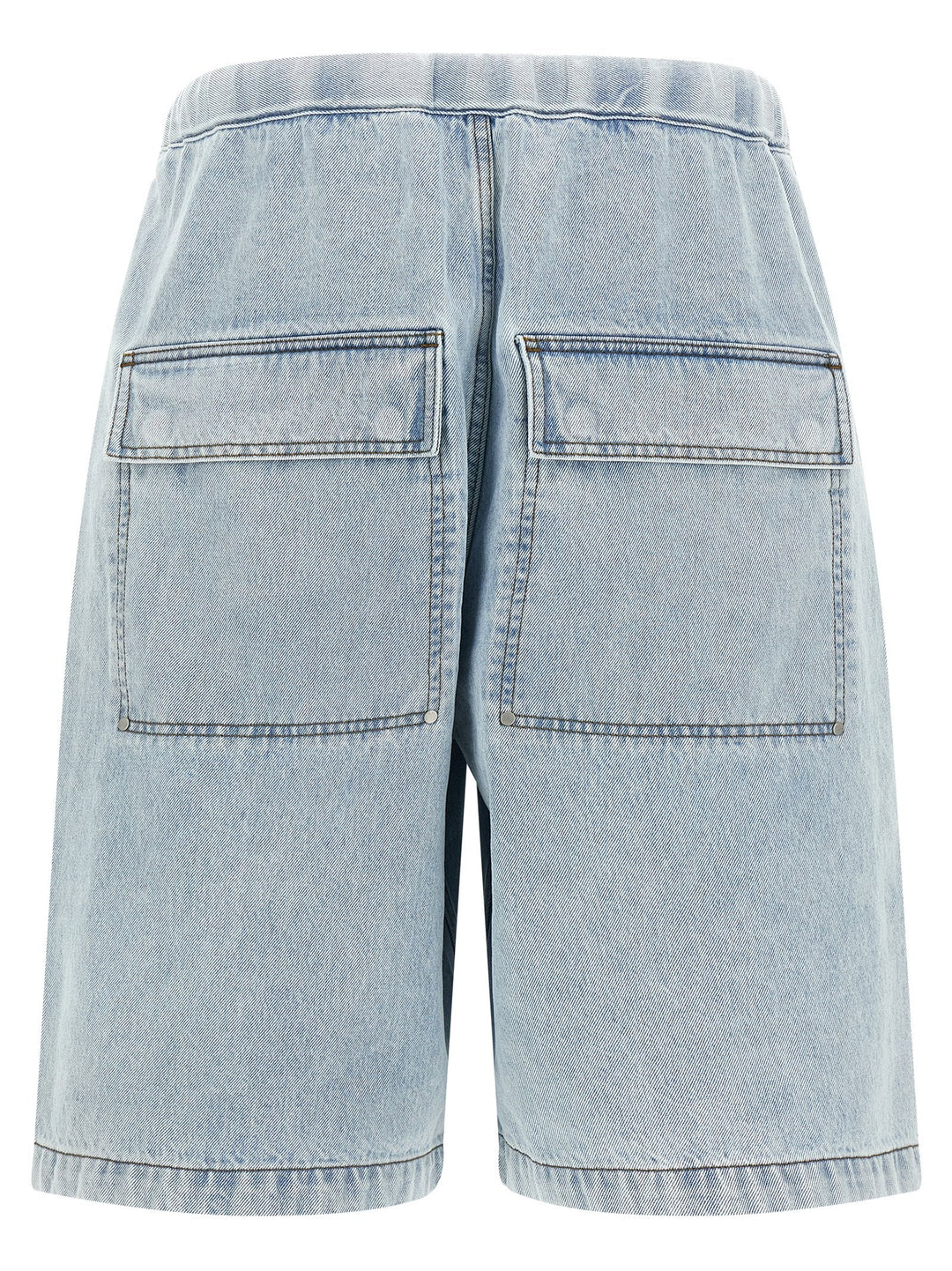 Entire Studios Blue Cotton Bermuda Shorts