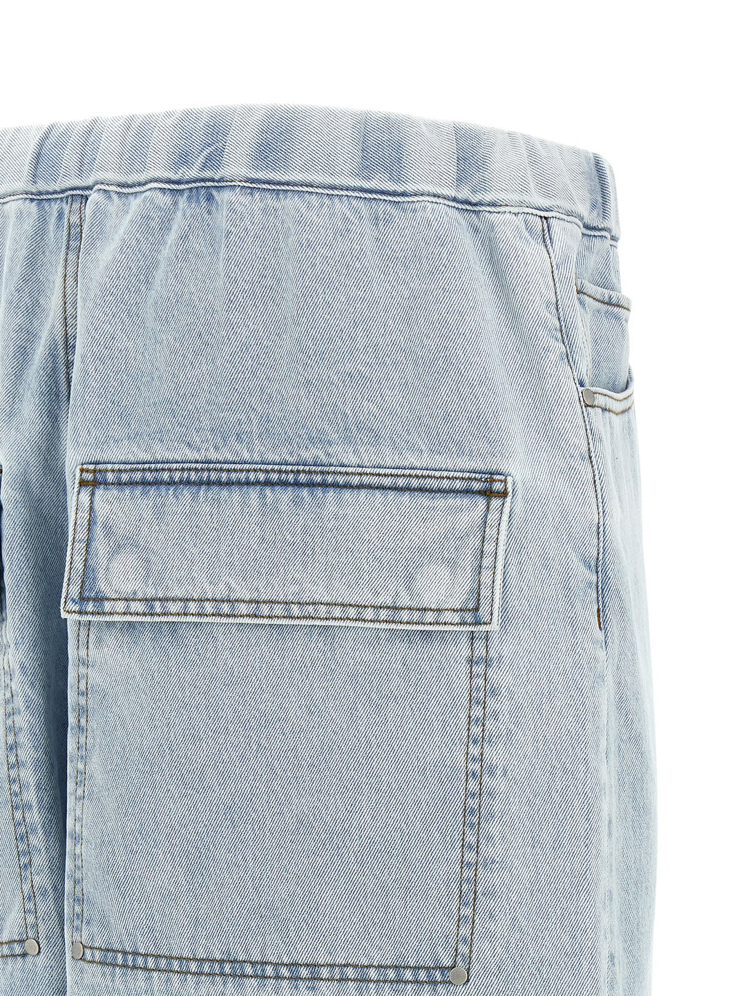 Men’s Entire Studios Blue Cotton Bermuda Shorts