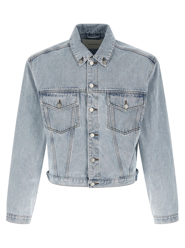 Men’s Entire Studios Blue Cotton Denim Jacket