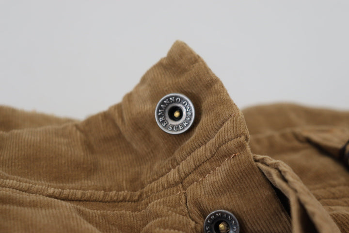 Men’s Ermanno Scervino Brown Cotton Corduroy Cargo Pants