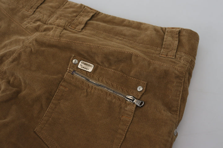 Men’s Ermanno Scervino Brown Cotton Corduroy Cargo Pants