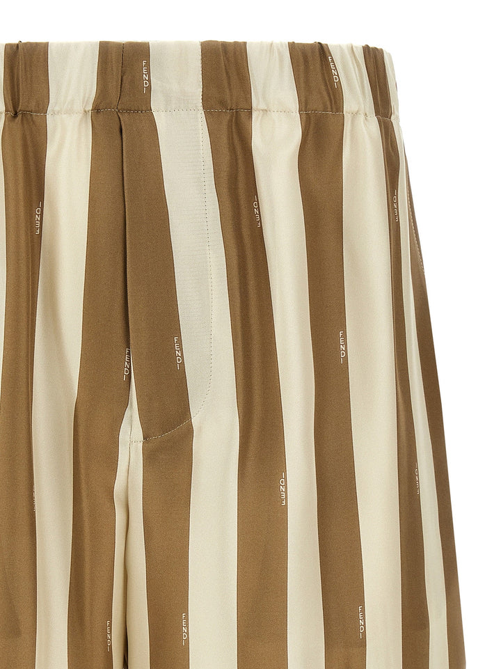 Fendi Beige Silk Bermuda Shorts