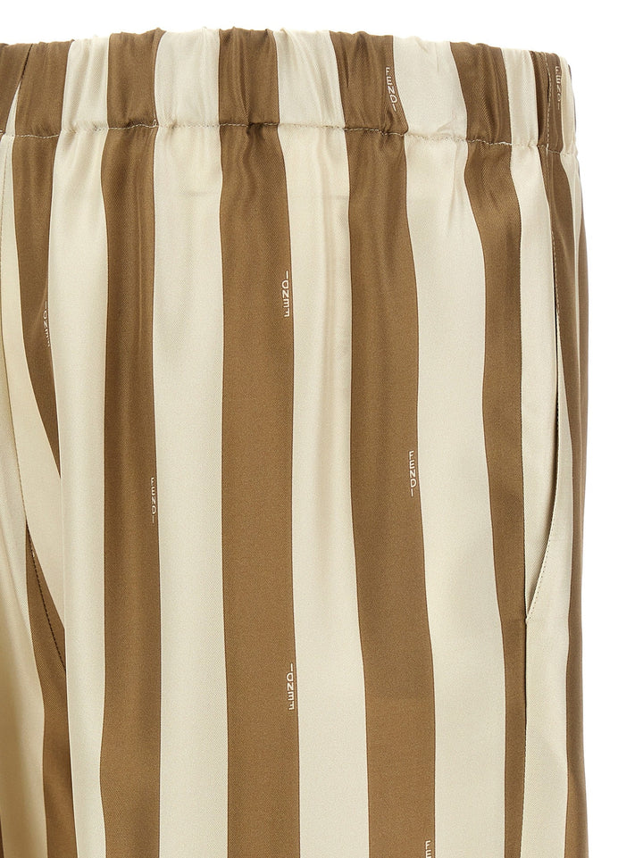 Fendi Beige Silk Bermuda Shorts