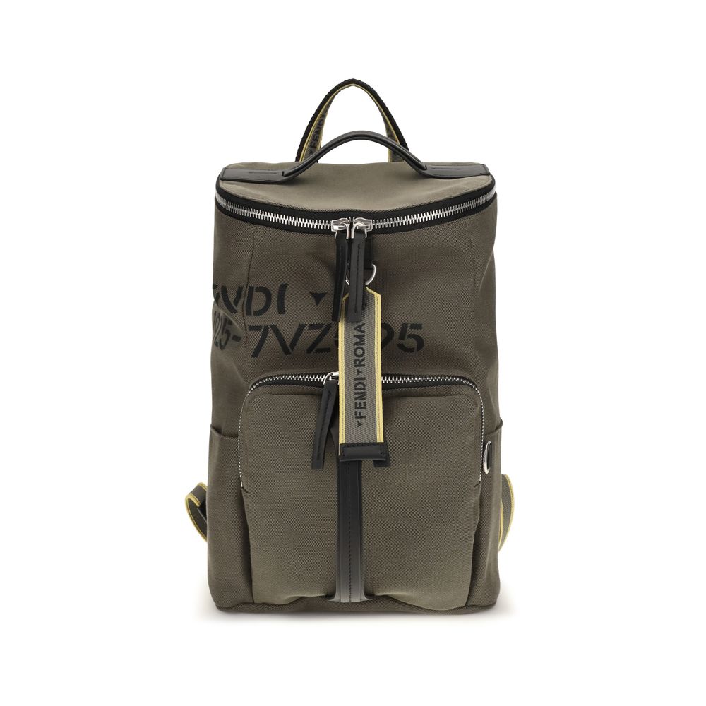 Men’s Fendi Bicolor Cotton Backpack