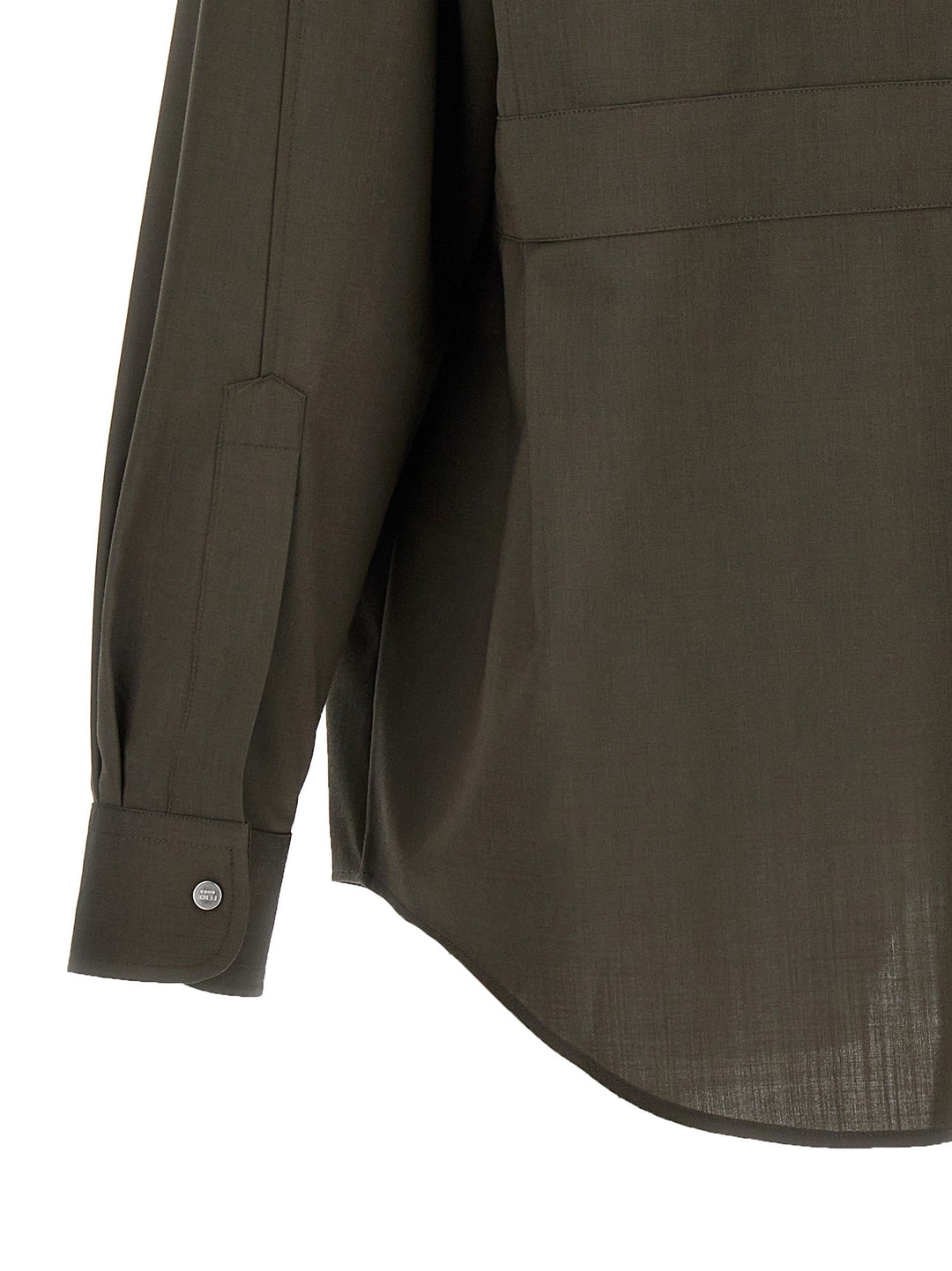 Fendi Bicolor Wool Blouse