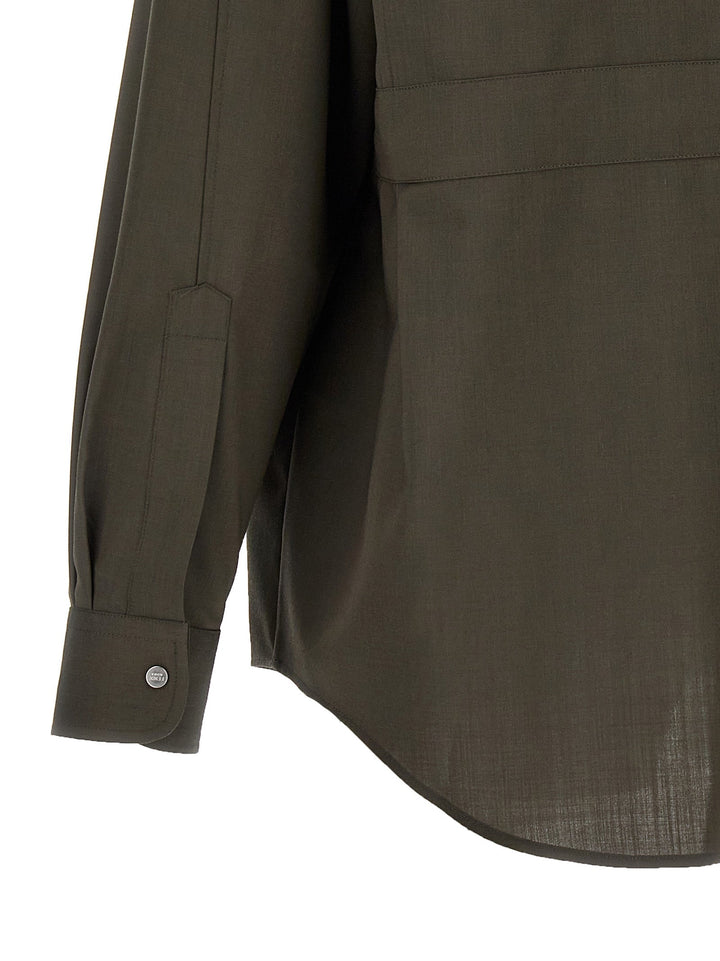Fendi Bicolor Wool Blouse