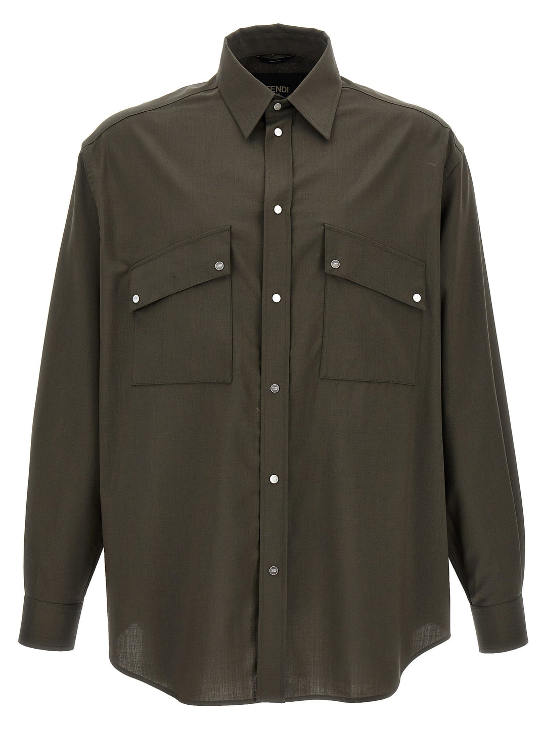 Fendi Bicolor Wool Blouse