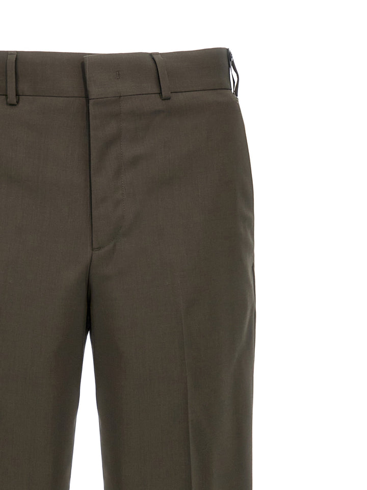 Fendi Bicolor Wool Dress Pants