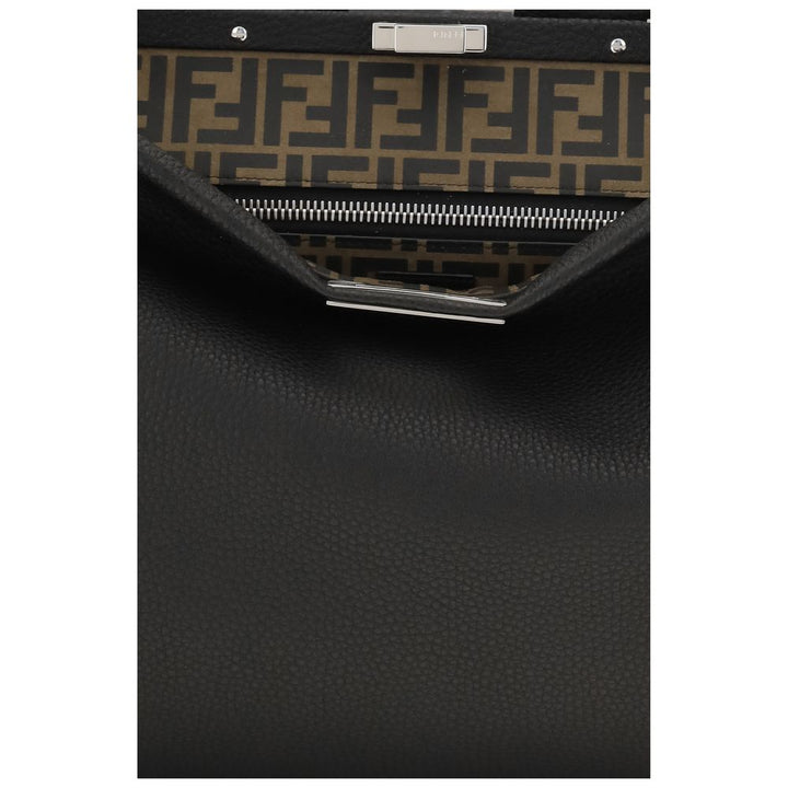 Men’s Fendi Black Calf Leather Bos Taurus Shoulder Bag