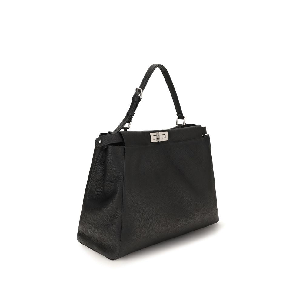 Men’s Fendi Black Calf Leather Bos Taurus Shoulder Bag