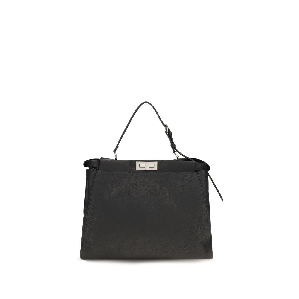 Men’s Fendi Black Calf Leather Bos Taurus Shoulder Bag