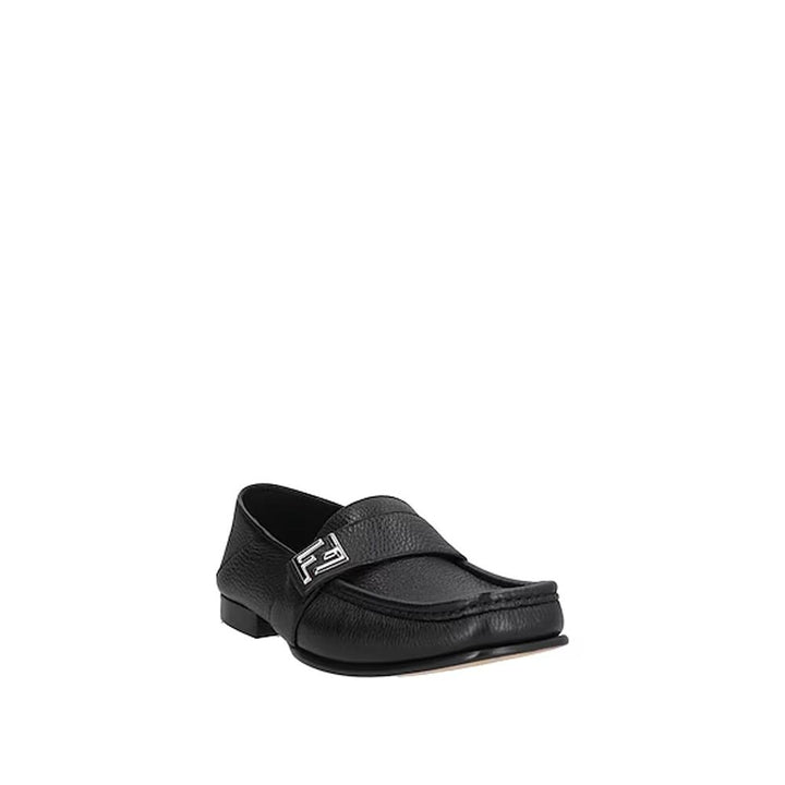 Men’s Fendi Black Calfskin Slip-on Loafers