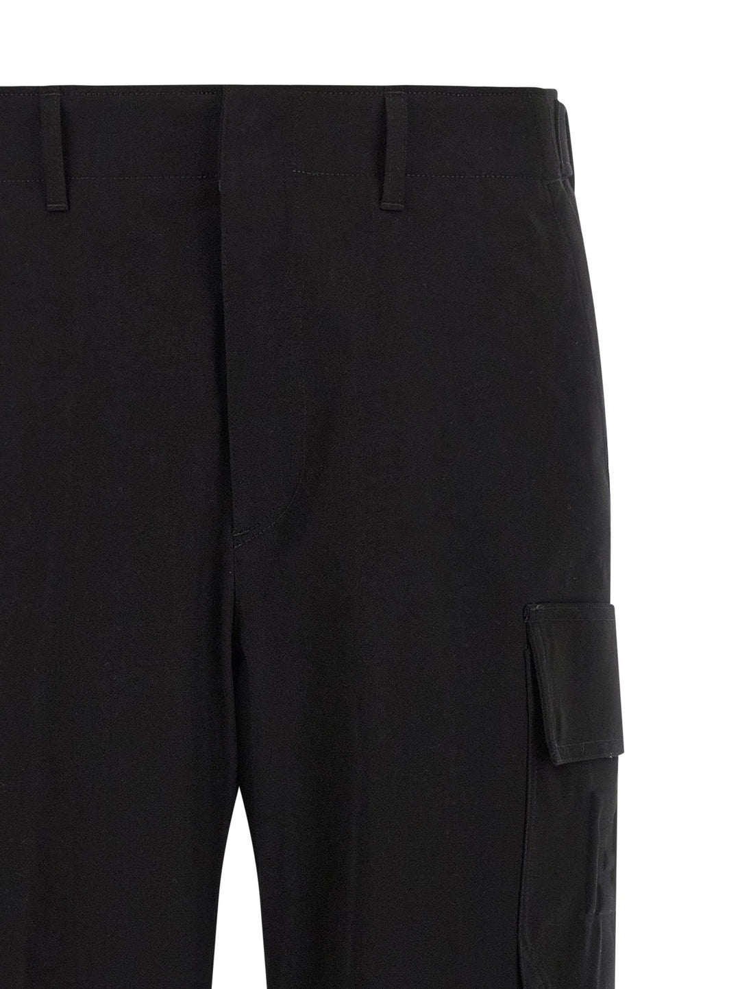 Men’s Fendi Black Cotton Cargo Pants