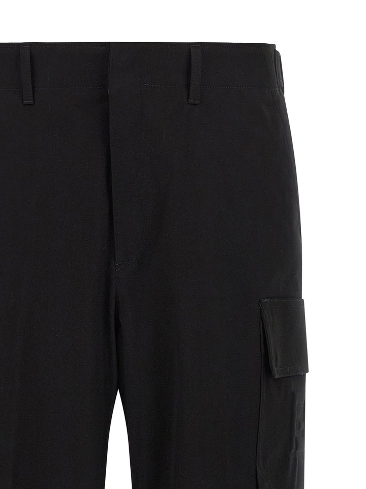 Men’s Fendi Black Cotton Cargo Pants