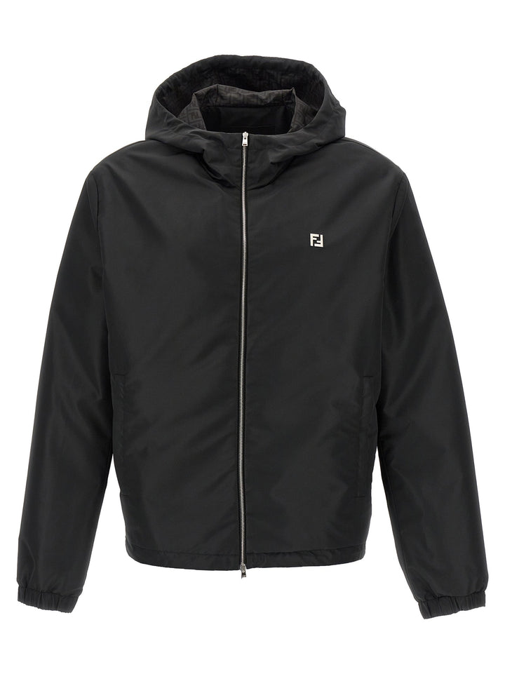 Fendi Black Polyester Shell Jacket