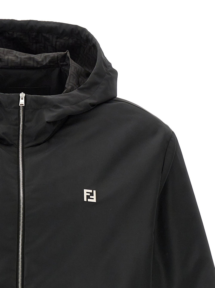 Fendi Black Polyester Shell Jacket