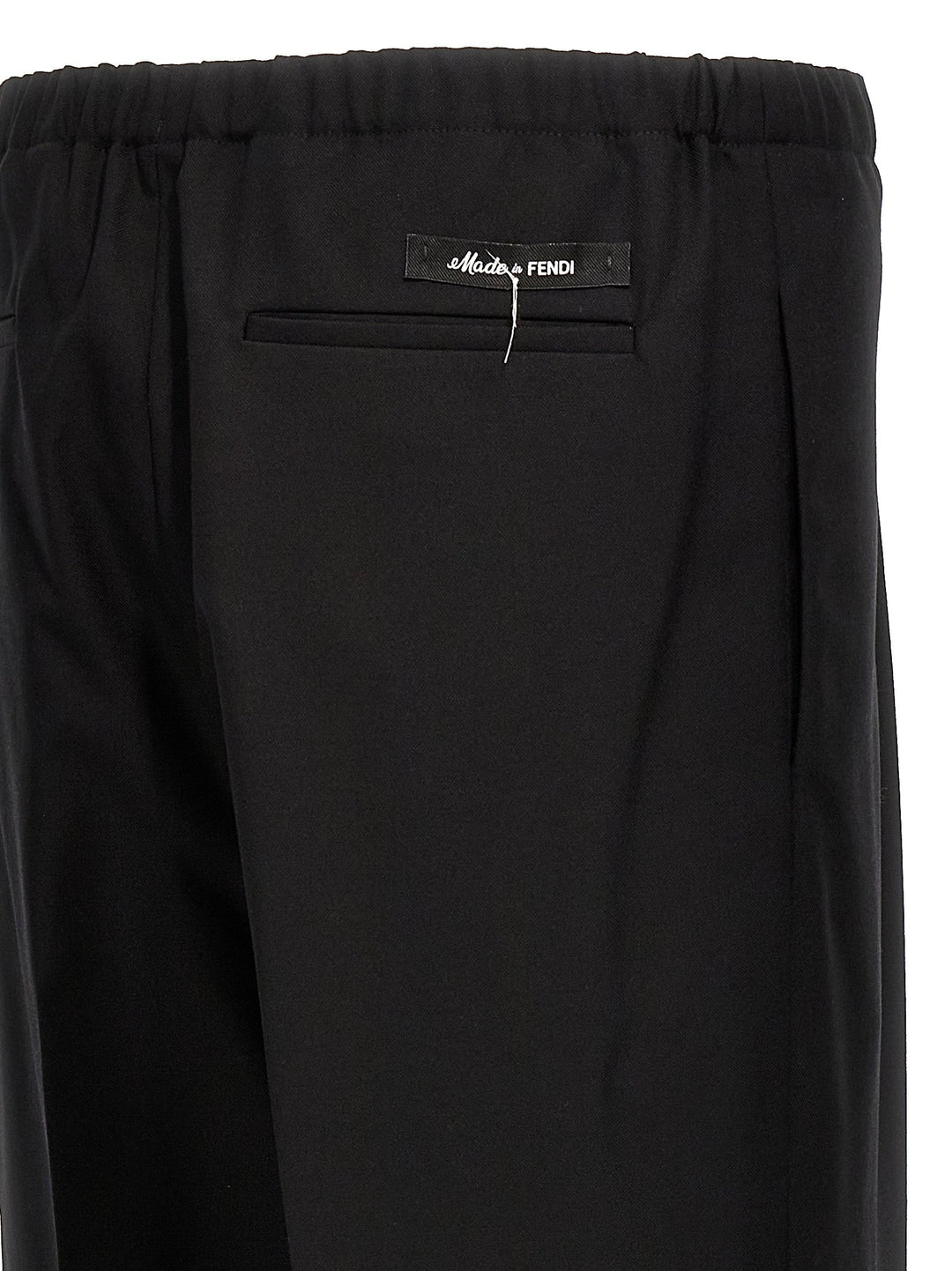 Men’s Fendi Black Virgin Wool Dress Pants