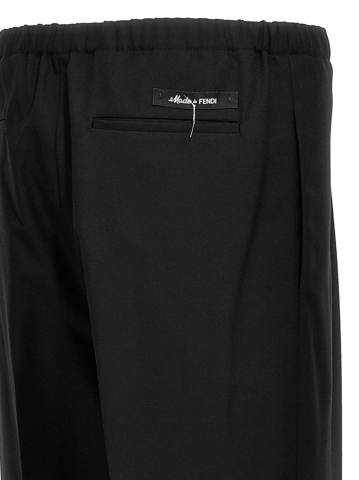Men’s Fendi Black Virgin Wool Dress Pants