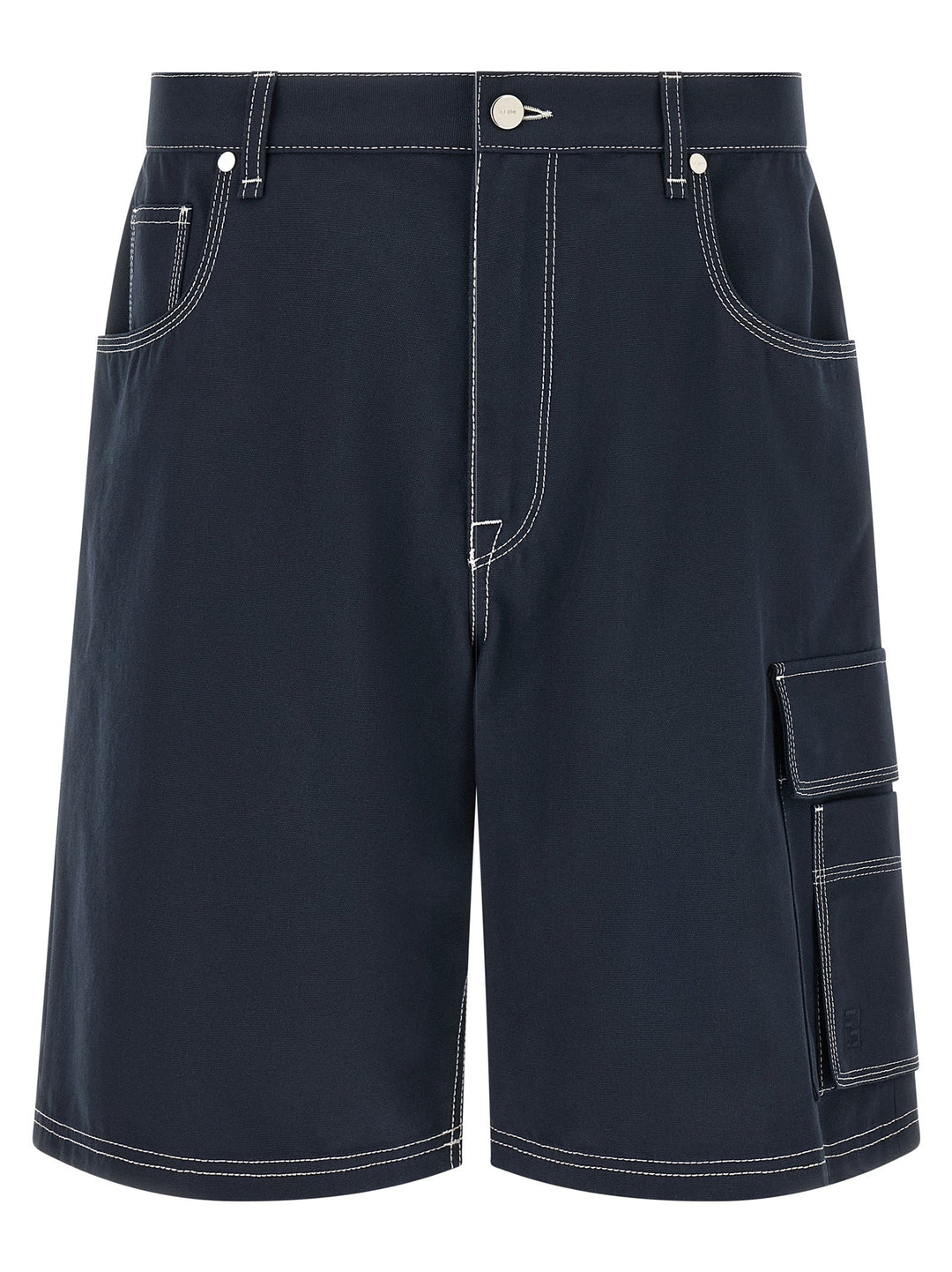 Men’s Fendi Blue Cotton Bermuda Shorts