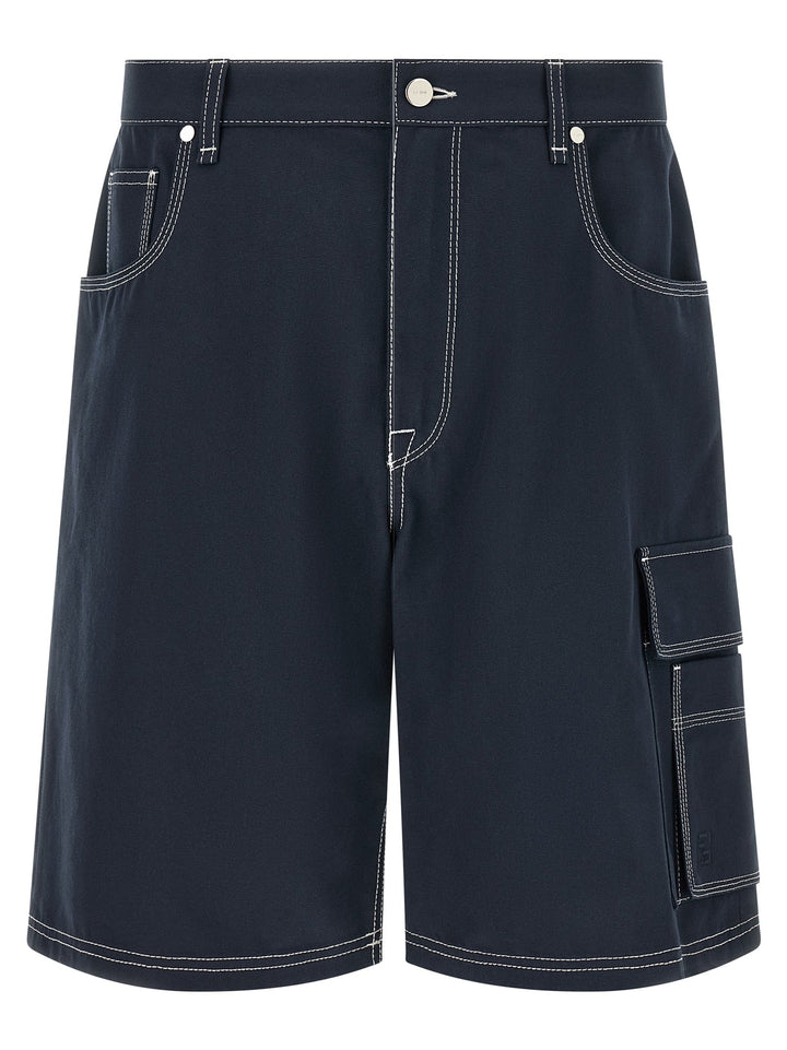 Men’s Fendi Blue Cotton Bermuda Shorts