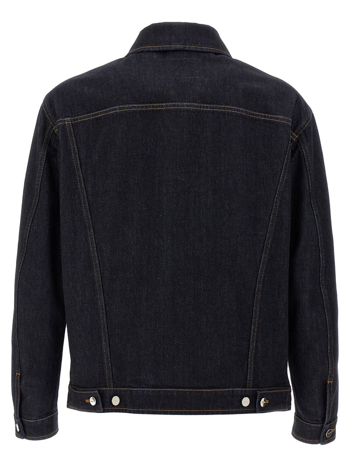 Fendi Blue Cotton Denim Jacket