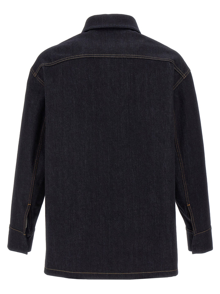 Fendi Blue Cotton Denim Jacket