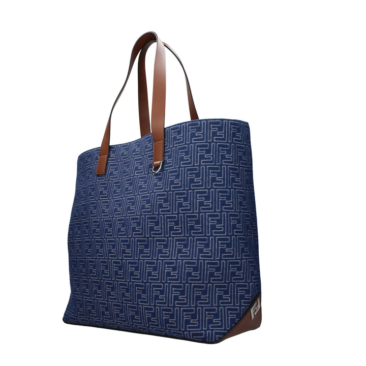 Men’s Fendi Blue Fabric Shoulder Bag