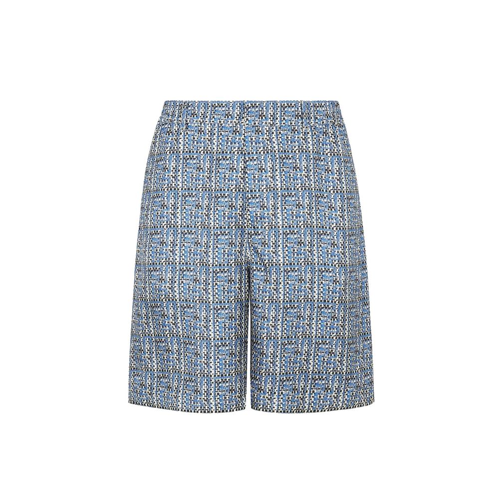 Men’s Fendi Blue Silk Knee Length