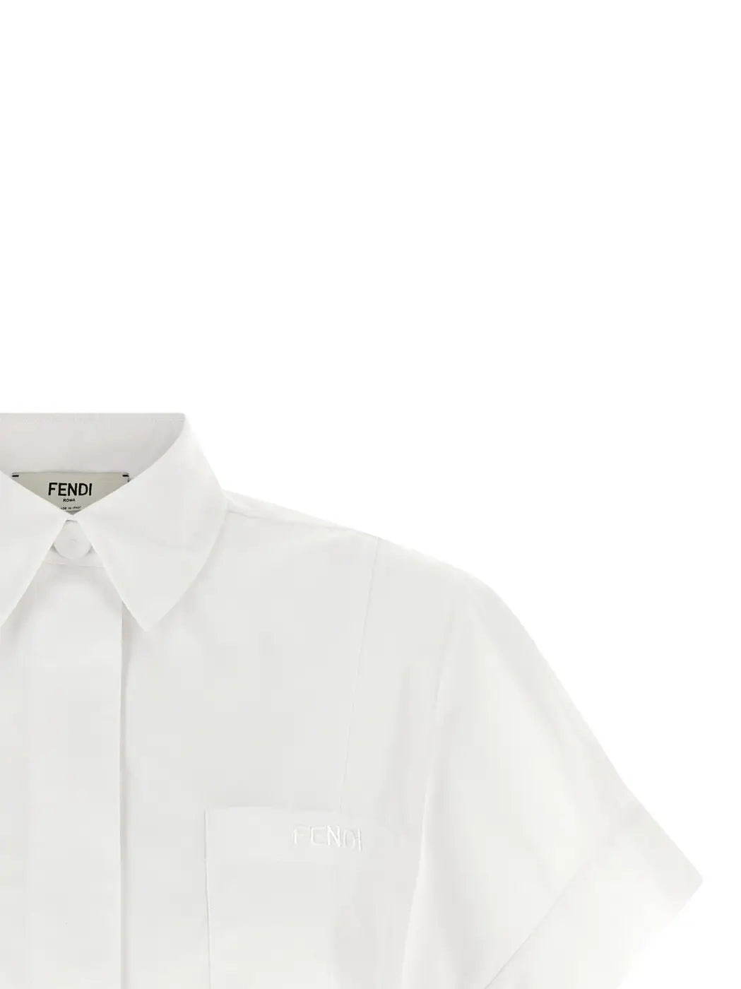 Men’s Fendi White Cotton Blouse
