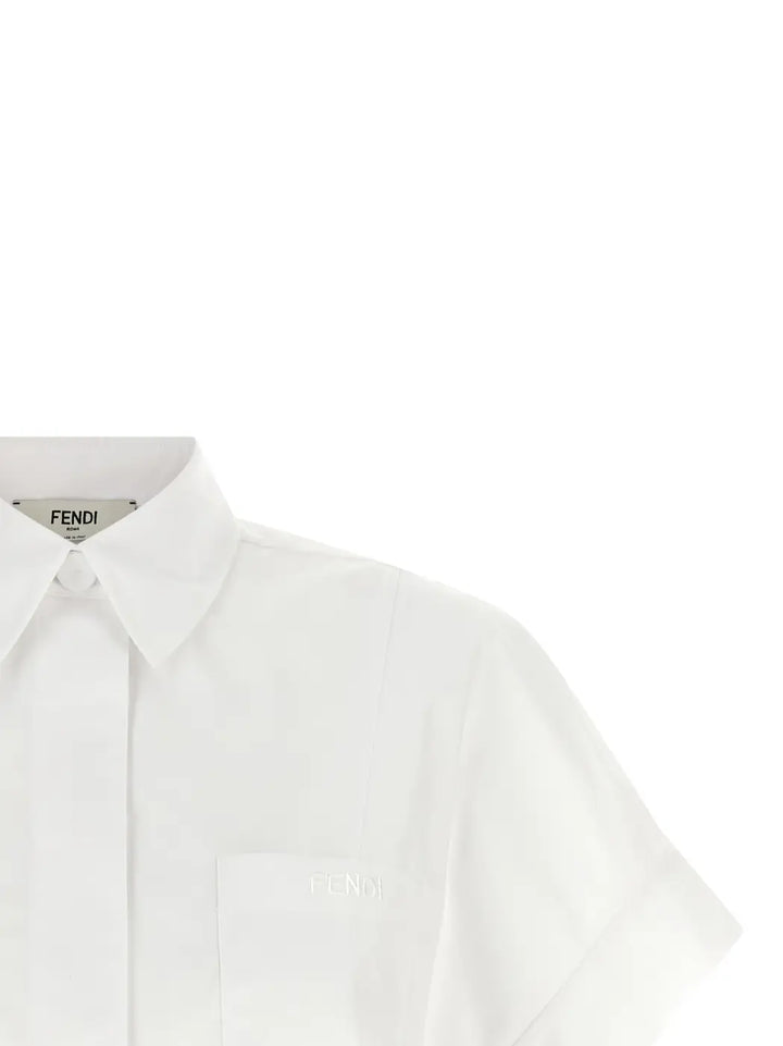 Men’s Fendi White Cotton Blouse