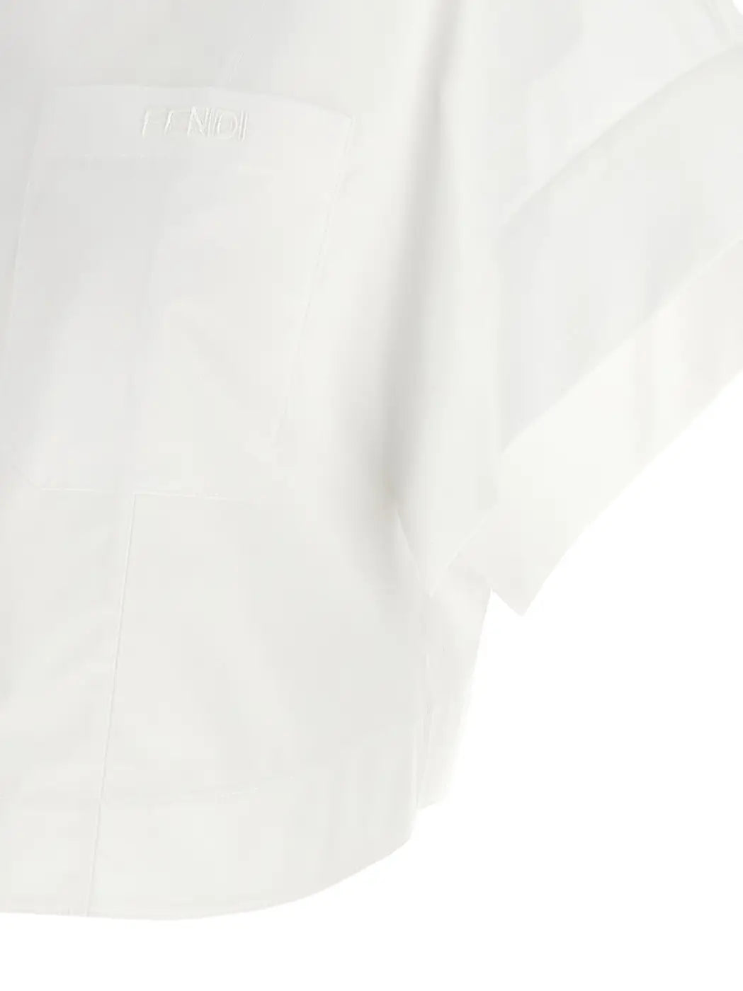 Men’s Fendi White Cotton Blouse