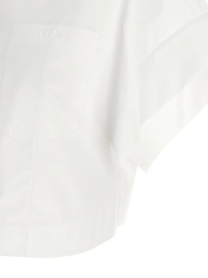 Men’s Fendi White Cotton Blouse