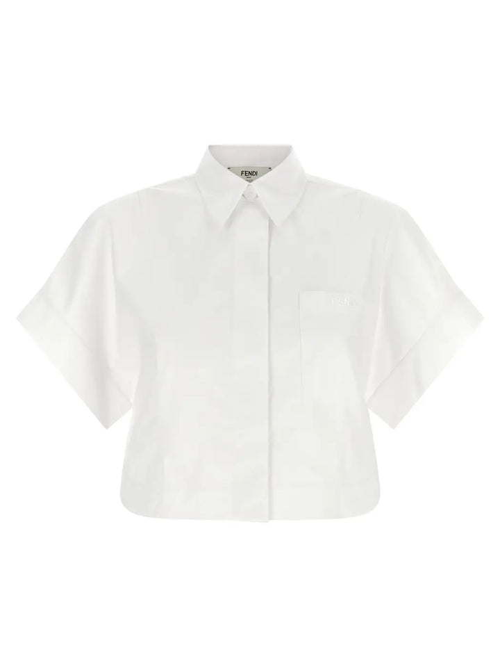 Men’s Fendi White Cotton Blouse