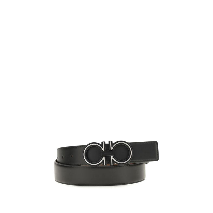 Ferragamo Blue Calf Leather Bos Taurus Regular Belt