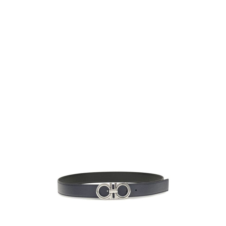 Ferragamo Blue Calf Leather Bos Taurus Regular Belt