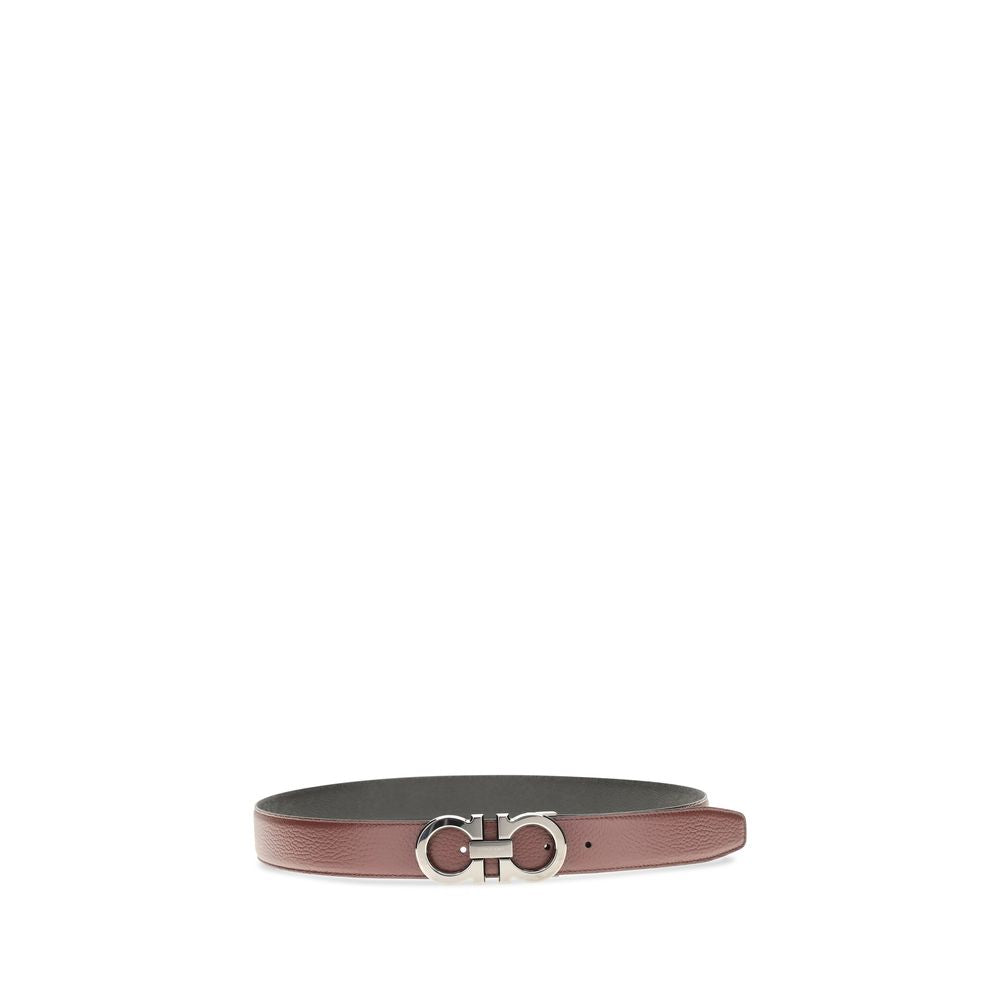 Ferragamo Brown Calf Leather Bos Taurus Belt