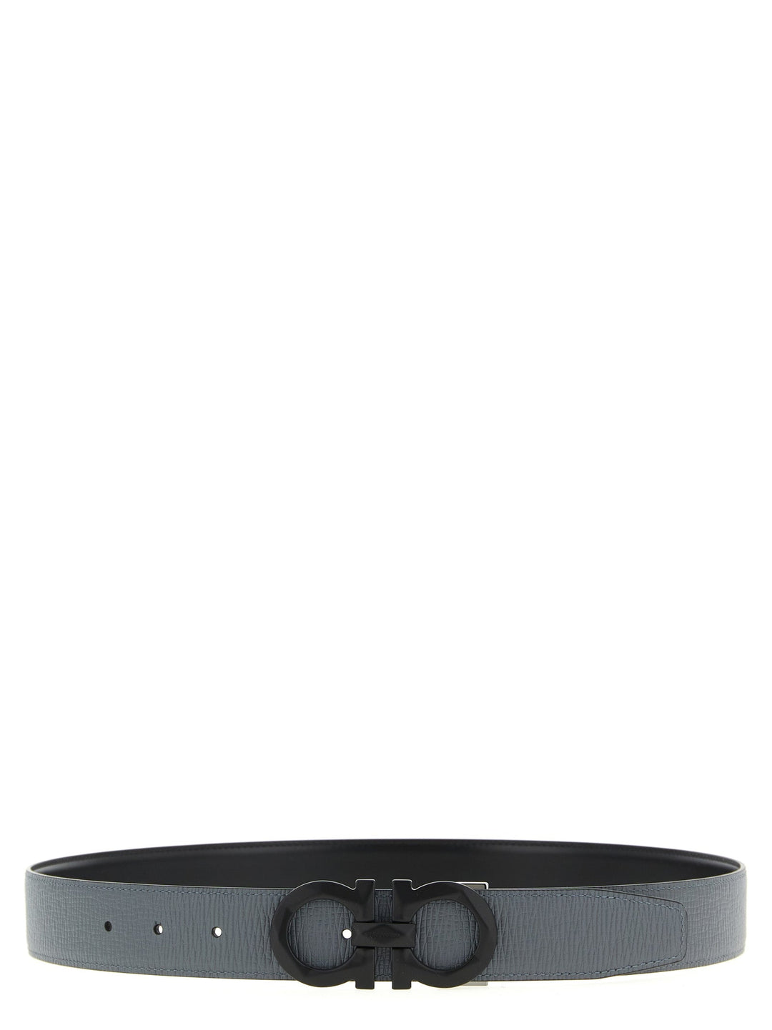 Ferragamo Gray Calfskin Regular Belt