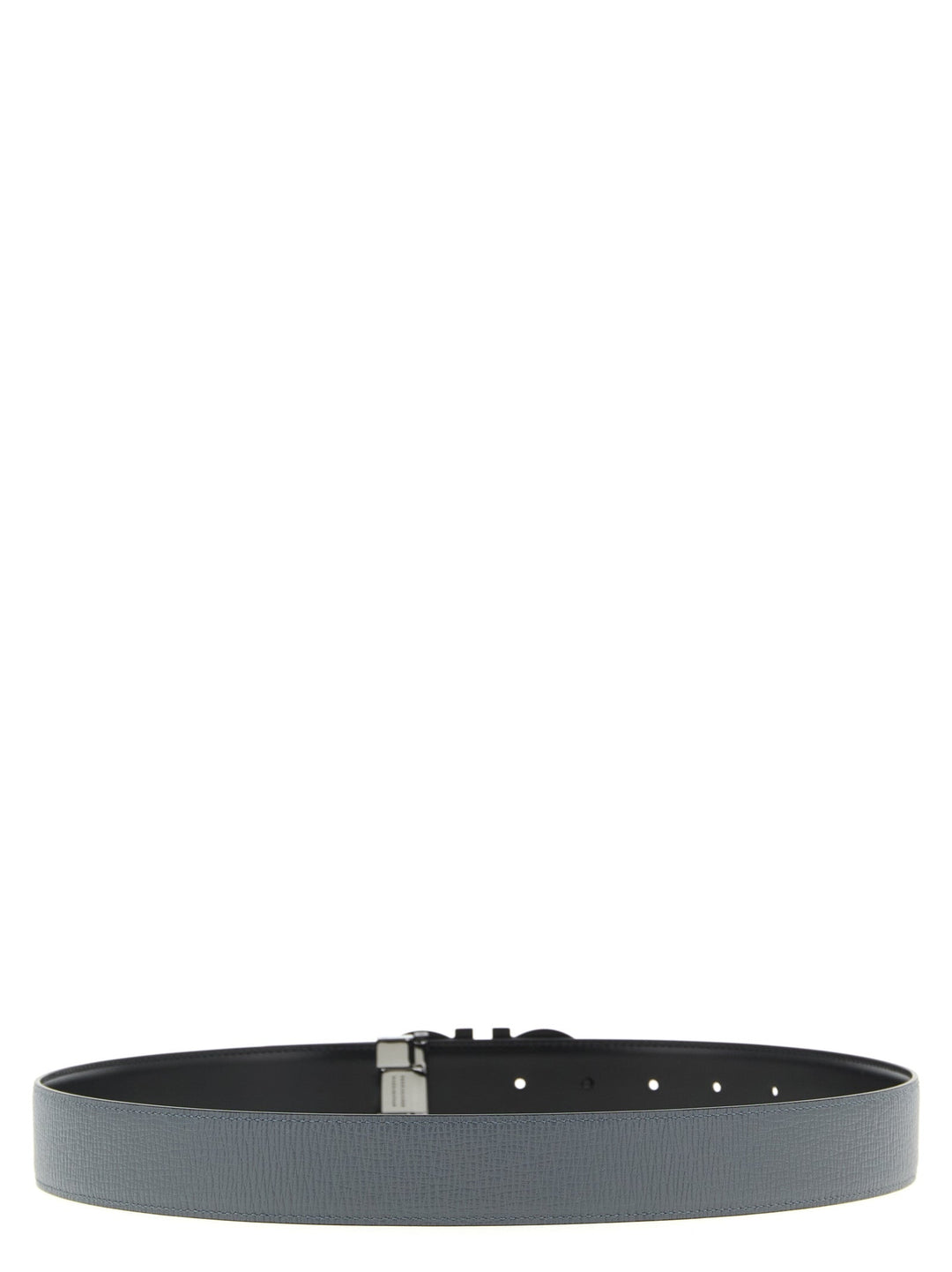 Ferragamo Gray Calfskin Regular Belt