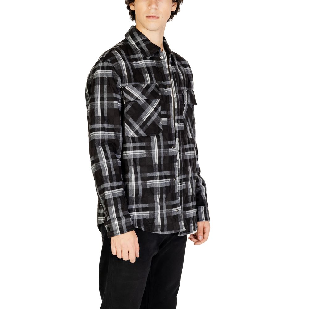 Men’s Gianni Lupo Black Polyester Coat