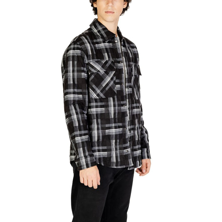 Men’s Gianni Lupo Black Polyester Coat