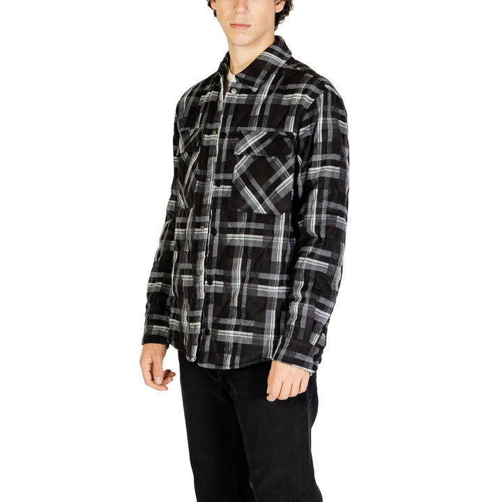 Men’s Gianni Lupo Black Polyester Coat