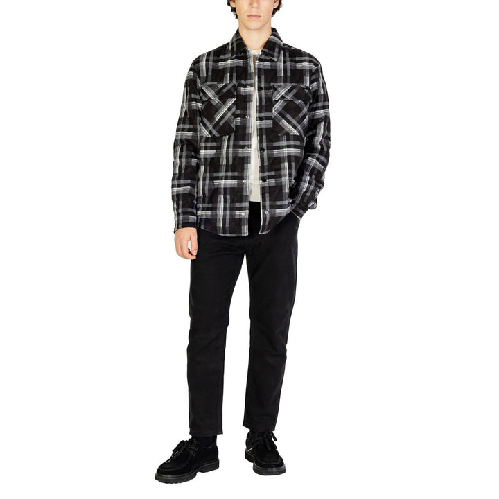Men’s Gianni Lupo Black Polyester Coat